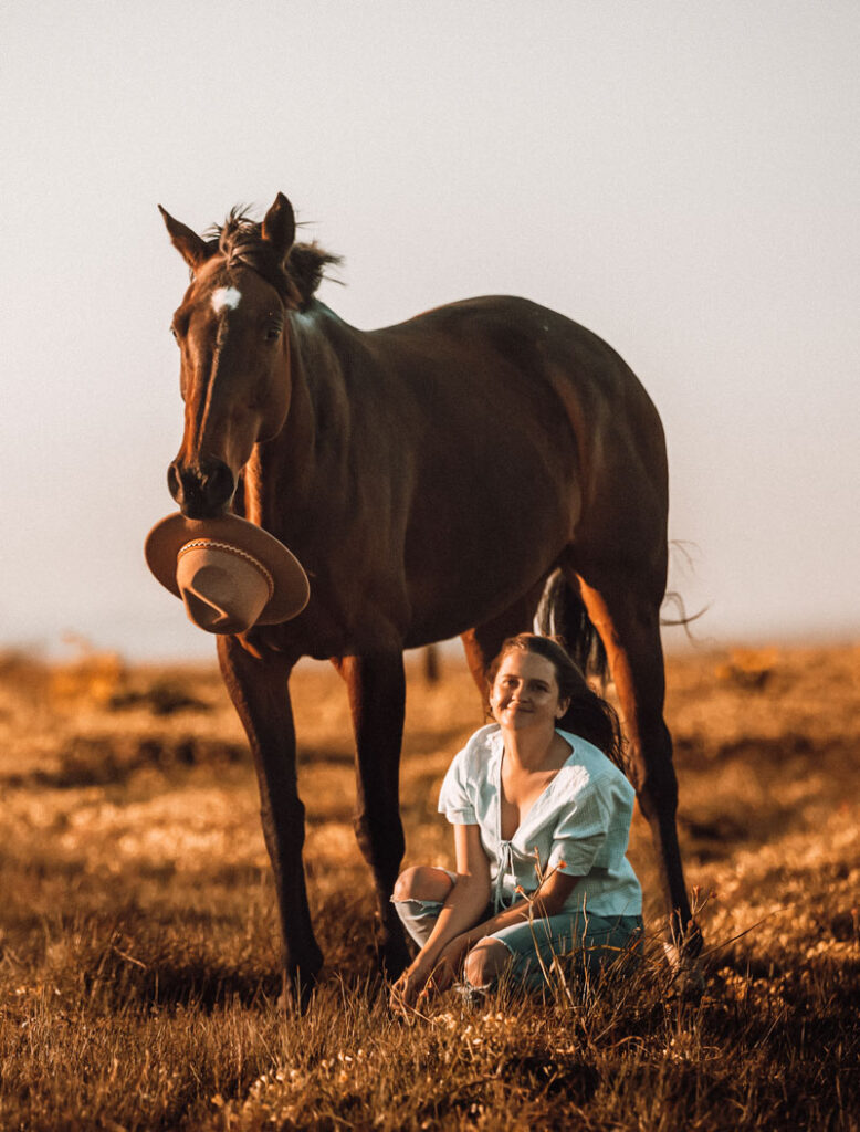 Paige Grala and horse